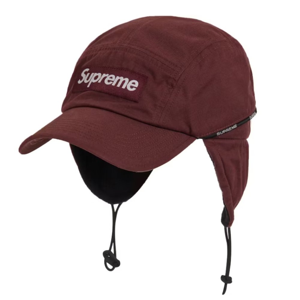 Supreme Packable Earflap Camp Cap - Burgundy